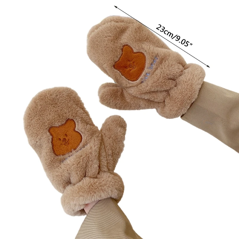 Plush Bear Mittens Cute Fluffy Animal Gloves Winter Warm Gloves for Outdoor Sports Non Slip Full Finger Mittens
Plush Bear Mittens Cute Fluffy Animal Gloves Winter Warm Gloves for Outdoor Sports Non Slip Full Finger Mittens
