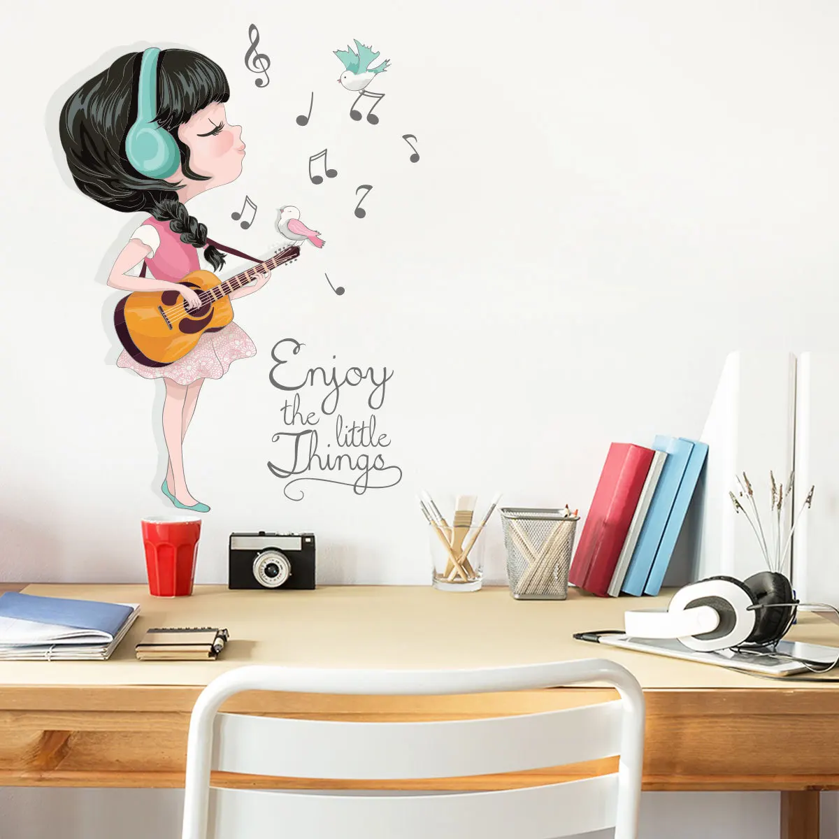 Cartoon Guitar Girl Wall Stickers Home Decor Art Decal Living Room Decor Teen Aesthetic Creative Poster Self-adhesive Wallpapers
Cartoon Guitar Girl Wall Stickers Home Decor Art Decal Living Room Decor Teen Aesthetic Creative Poster Self-adhesive Wallpapers