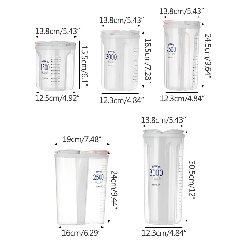 Kitchen Storage Box Food Storage Box Kitchen Supplies Grain Storage Tank Moisture-Proof Sealed Cans Transparent Organizers
Kitchen Storage Box Food Storage Box Kitchen Supplies Grain Storage Tank Moisture-Proof Sealed Cans Transparent Organizers