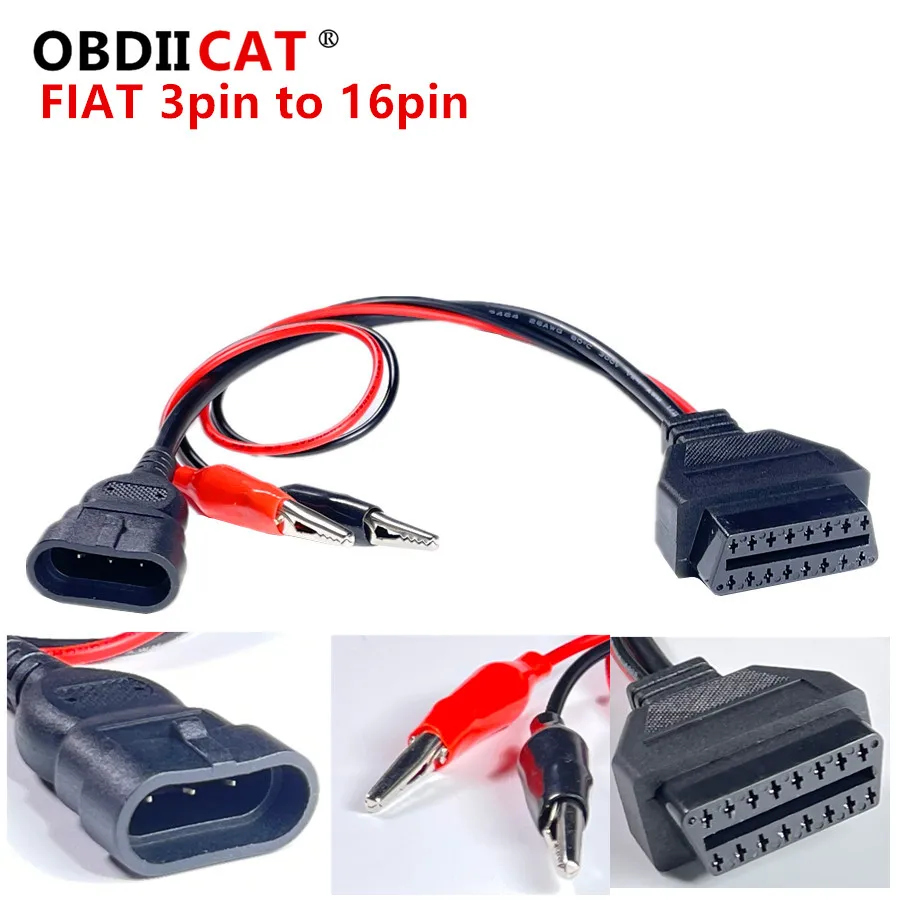 OBDIICAT Fiat 3 Pin на 16 Pin OBDII OBD2 разъем адаптер автомобильный кабель Obd для fiat 3 Pin диагностический кабель
OBDIICAT Fiat 3 Pin на 16 Pin OBDII OBD2 разъем адаптер автомобильный кабель Obd для fiat 3 Pin диагностический кабель