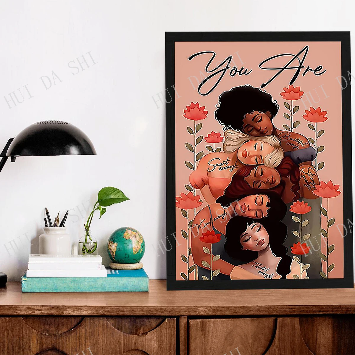 African American Poster - You Are Beautiful Enough, Black Girl Magic, Black Woman Wall Art, Afro Girl Art Print, Best Gifts
African American Poster - You Are Beautiful Enough, Black Girl Magic, Black Woman Wall Art, Afro Girl Art Print, Best Gifts