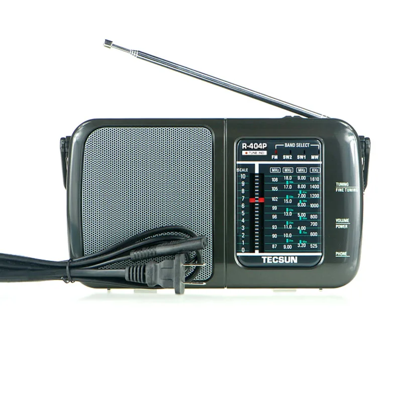 TECSUN R-404P Fm 87-108MHz Radio DSP receiver FM/SW/MW High Sensitivity Radio Receiver With Speaker Portable Radio
TECSUN R-404P Fm 87-108MHz Radio DSP receiver FM/SW/MW High Sensitivity Radio Receiver With Speaker Portable Radio
