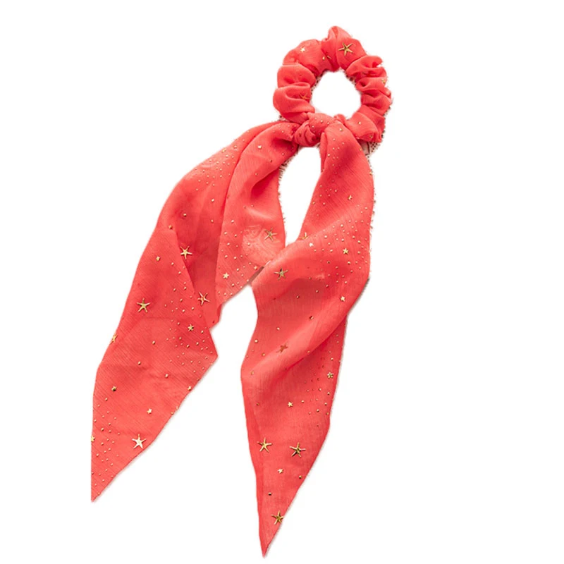 Cute Korea Stars Chiffon Bow Scrunchies Shiny Elastic Hair Band Hair Accessories Ponytail Girls Women Streamers Hair Ties Rope
Cute Korea Stars Chiffon Bow Scrunchies Shiny Elastic Hair Band Hair Accessories Ponytail Girls Women Streamers Hair Ties Rope