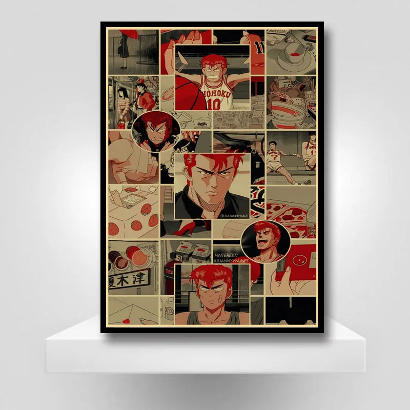 Japanese Basketball Cartoon Slam Dunk Posters Kraft Paper Anime Poster Home Decor Wall Sticker Bar Cafe Decorative Painting
Japanese Basketball Cartoon Slam Dunk Posters Kraft Paper Anime Poster Home Decor Wall Sticker Bar Cafe Decorative Painting