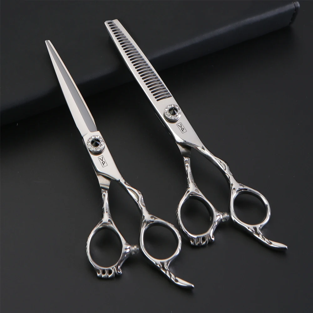6 Inch Hair Scissors Japan 440C Hairdressing Scissors Thinning Scissors High Quality Barber Hair Cutting Scissors Set
6 Inch Hair Scissors Japan 440C Hairdressing Scissors Thinning Scissors High Quality Barber Hair Cutting Scissors Set