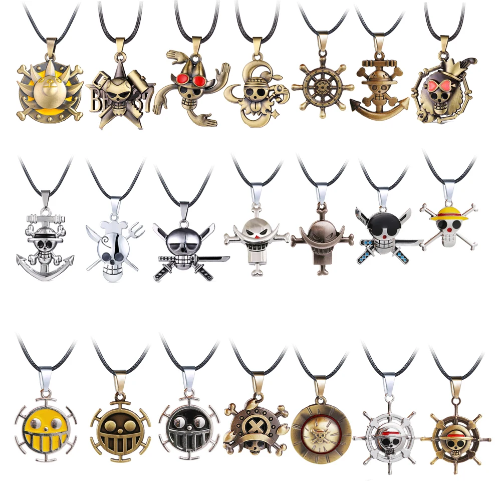 Japanese Anime Necklace Fashion Cosplay Luffy Pirate Skull Metal Pendant Rope Chain Choker Jewelry Gift Souvenir
Japanese Anime Necklace Fashion Cosplay Luffy Pirate Skull Metal Pendant Rope Chain Choker Jewelry Gift Souvenir