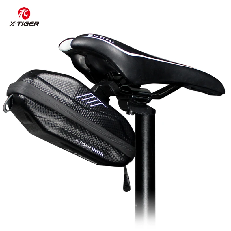 X-TIGER Waterproof Bike Saddle Bag 0.8L PU+EVA Mountain Bike Cycling Seatpost Bag Reflective Racing Road Bicycle Bag Accessories
X-TIGER Waterproof Bike Saddle Bag 0.8L PU+EVA Mountain Bike Cycling Seatpost Bag Reflective Racing Road Bicycle Bag Accessories