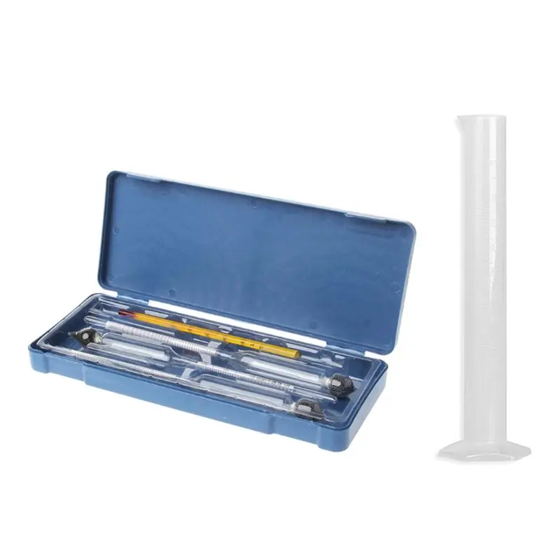 Hydrometer Hydrometer Tester Vintage measuring bottle plastic box Set Tools Alcoholmeter Alcohol Meter Wine Concentration Meter
Hydrometer Hydrometer Tester Vintage measuring bottle plastic box Set Tools Alcoholmeter Alcohol Meter Wine Concentration Meter