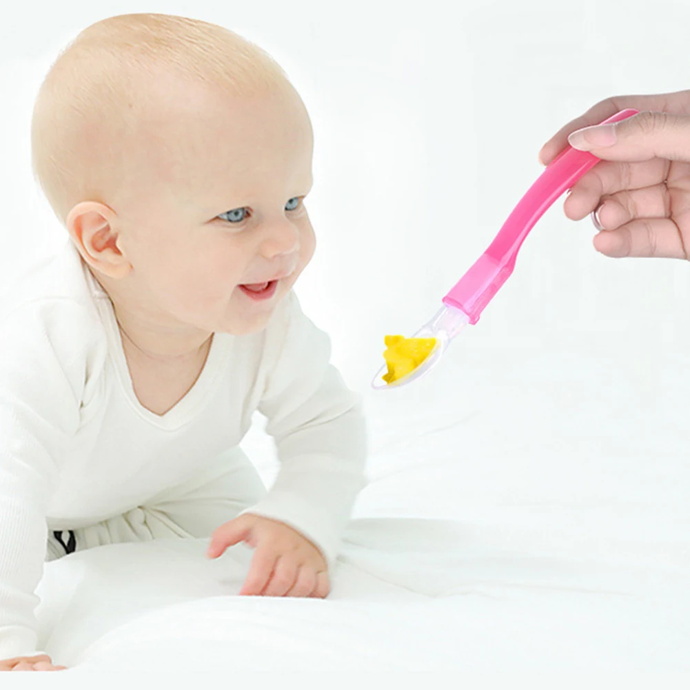 HOT Baby Soft Silicone Spoon Candy Color Temperature Sensing Spoon Children Food Baby Feeding Dishes Feeder Appliance Spoon
HOT Baby Soft Silicone Spoon Candy Color Temperature Sensing Spoon Children Food Baby Feeding Dishes Feeder Appliance Spoon