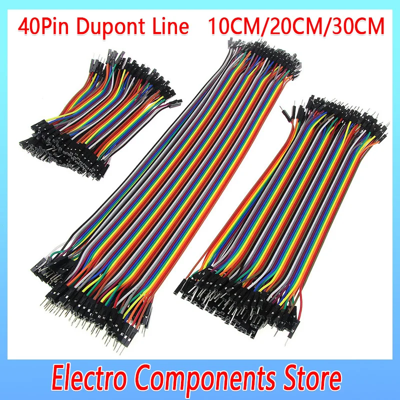 40Pin Dupont Line 10CM 20CM 30CM Male to Male Male to Female and Female to Female Jumper Wire Dupont Cable for Arduino DIY Kit
40Pin Dupont Line 10CM 20CM 30CM Male to Male Male to Female and Female to Female Jumper Wire Dupont Cable for Arduino DIY Kit
