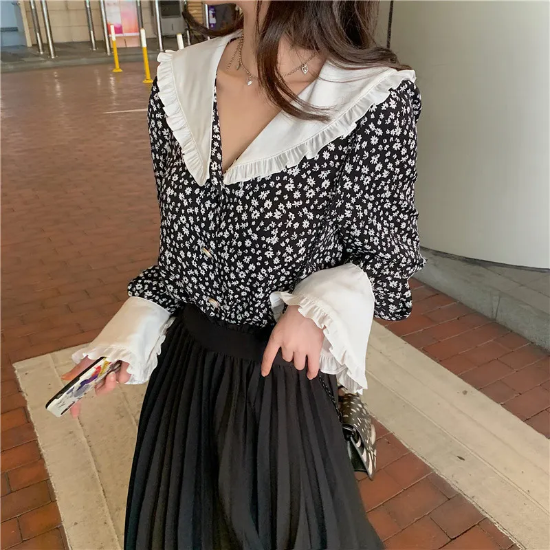 Print Floral Ruffled Blouses Shirt Women Vintage Feminine Elegant Chic Loose Casual Top Fashion Spring Sweet Blouses Shirts Tops
Print Floral Ruffled Blouses Shirt Women Vintage Feminine Elegant Chic Loose Casual Top Fashion Spring Sweet Blouses Shirts Tops