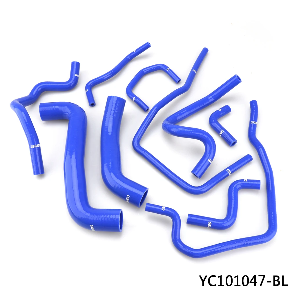 CNSPEED синий/черный комплект силиконовых шлангов радиатора для Subaru Impreza WRX/STi GDB EJ20 10