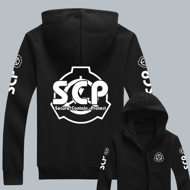 New Anime SCP Foundation Design Cosplay Hoodie Top Coat Unisex Men Sweatshirts Zipper Jacket Hoodies Costumes
New Anime SCP Foundation Design Cosplay Hoodie Top Coat Unisex Men Sweatshirts Zipper Jacket Hoodies Costumes