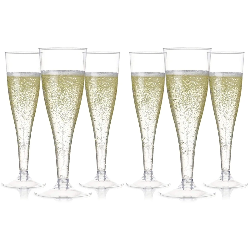 6pcs Plastic Champagne Flutes Disposable Clear Cups Toasting Glasses Wedding Baby Shower Party Supplies
6pcs Plastic Champagne Flutes Disposable Clear Cups Toasting Glasses Wedding Baby Shower Party Supplies