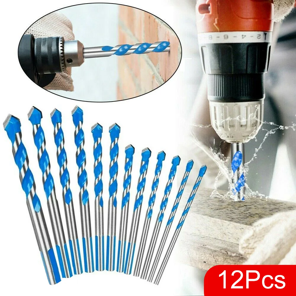 12 pcs Multifunction Triangle Drill Bits Set Boxed Ceramic Tile Concrete Brick Wood Punching Hole Saw Drill 3/4/5/6/7/8/10/12 mm
12 pcs Multifunction Triangle Drill Bits Set Boxed Ceramic Tile Concrete Brick Wood Punching Hole Saw Drill 3/4/5/6/7/8/10/12 mm