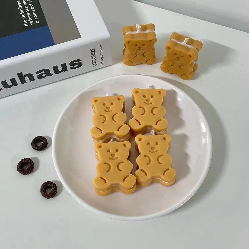 Bear Sandwich Biscuit Silicone Candle Mold DIY Handmade Soap Gypsum Clay Resin Crafts Making Mould Home Decoration Ornaments
Bear Sandwich Biscuit Silicone Candle Mold DIY Handmade Soap Gypsum Clay Resin Crafts Making Mould Home Decoration Ornaments