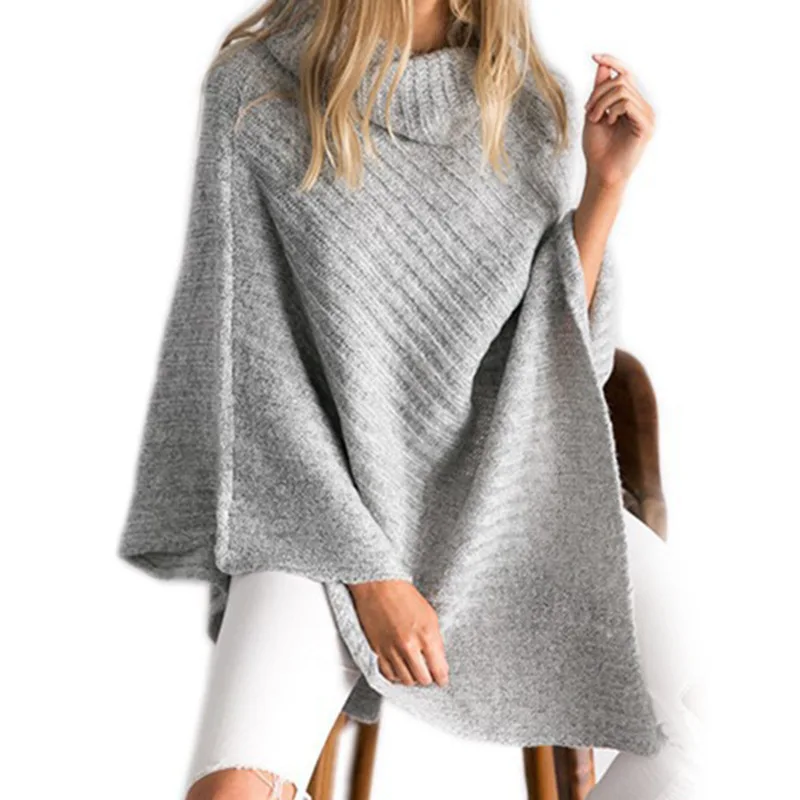 Large size women's knitted sweater irregular turtleneck pullover bat shirt shawl sweater
Large size women's knitted sweater irregular turtleneck pullover bat shirt shawl sweater