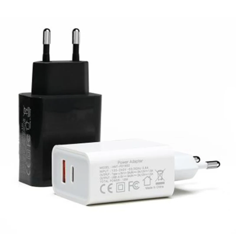 Mobile Phone Fast Type-C USB Charger Power Adapter PD 18W 2USB Quick Charge Wall QC 3.0 for Iphone for Samsung for Xiaomi Huawei 
Mobile Phone Fast Type-C USB Charger Power Adapter PD 18W 2USB Quick Charge Wall QC 3.0 for Iphone for Samsung for Xiaomi Huawei