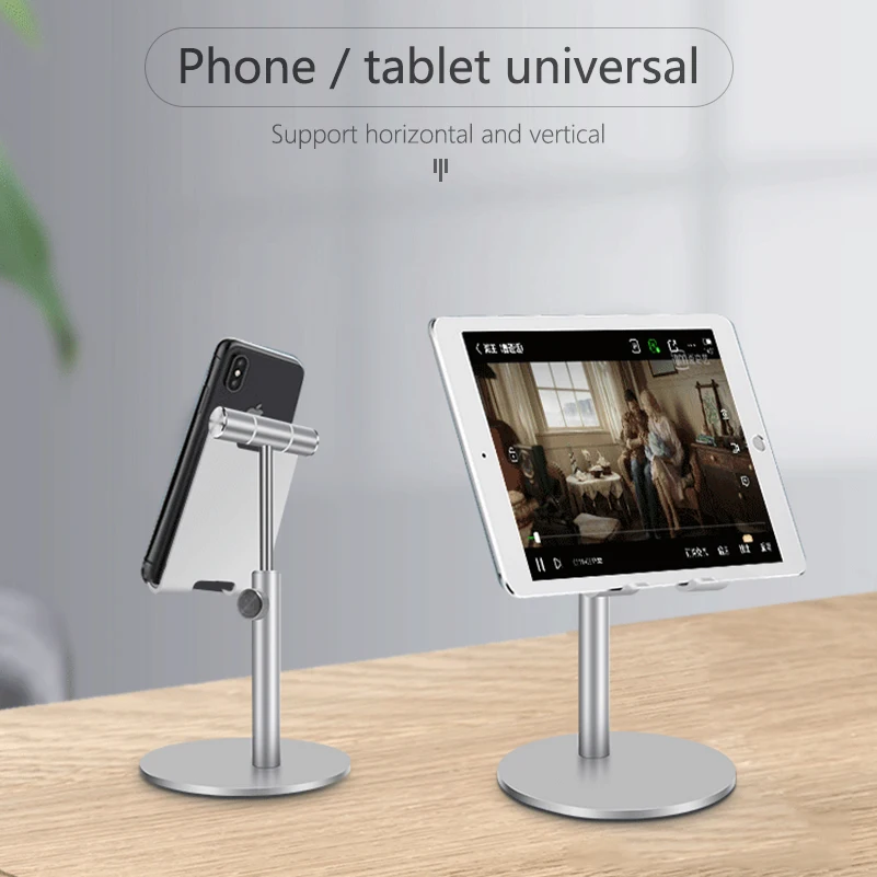 Настольный держатель для планшета iPad, универсальный, из алюминиевого сплава, регулируемая подставка для телефона iPhone, Samsung 
Настольный держатель для планшета iPad, универсальный, из алюминиевого сплава, регулируемая подставка для телефона iPhone, Samsung