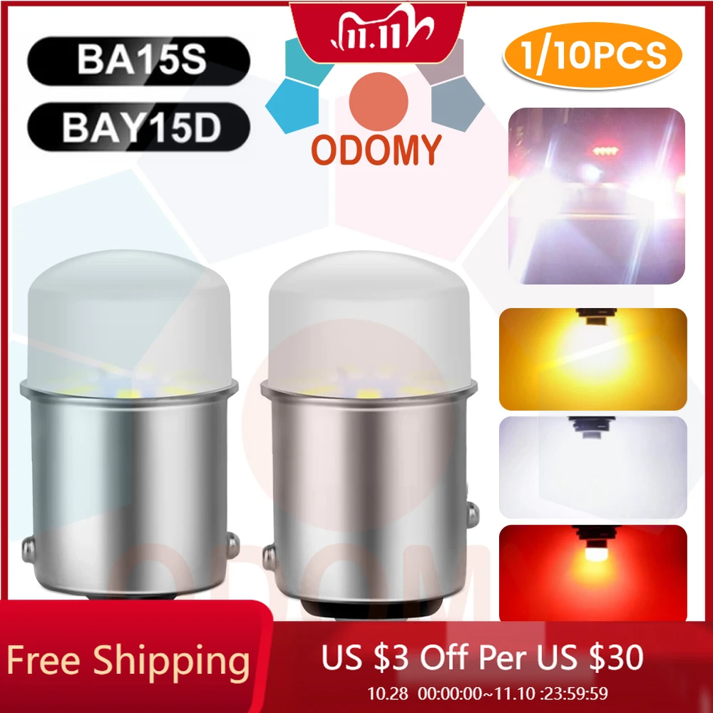 ODOMY 2pcs 3014SMD CanBus 1156 BA15S P21W 1157 P21-5W BAY15D LED Light Bulbs Car LED Brake Light Reverse Lamp Turn Signal Light
ODOMY 2pcs 3014SMD CanBus 1156 BA15S P21W 1157 P21-5W BAY15D LED Light Bulbs Car LED Brake Light Reverse Lamp Turn Signal Light