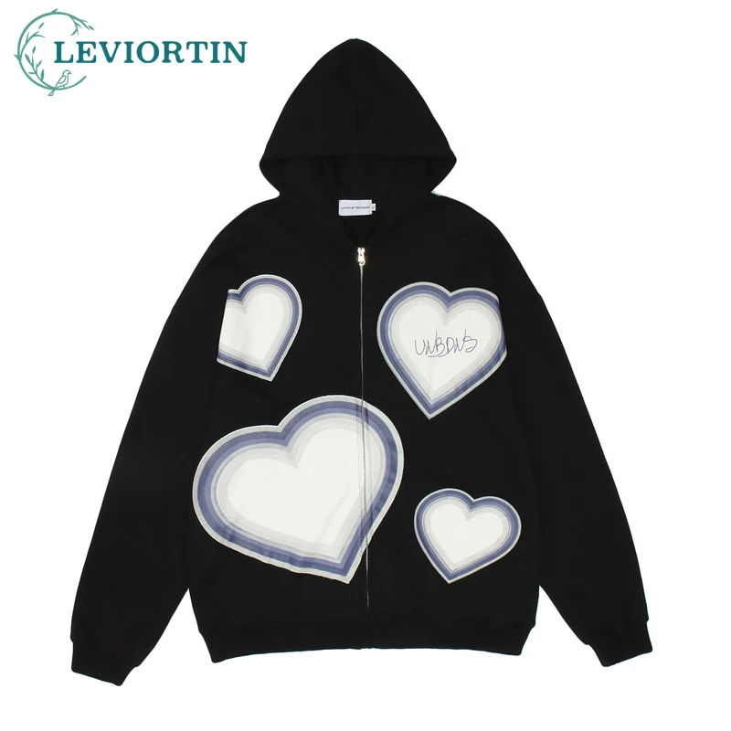 Autumn Winter Men's Top Loose Love Couple's Terry Zipper Hoodies Sweatshirt Hip Hop Streetwear Tracksuit Sweatshirts Top Clothes
Autumn Winter Men's Top Loose Love Couple's Terry Zipper Hoodies Sweatshirt Hip Hop Streetwear Tracksuit Sweatshirts Top Clothes