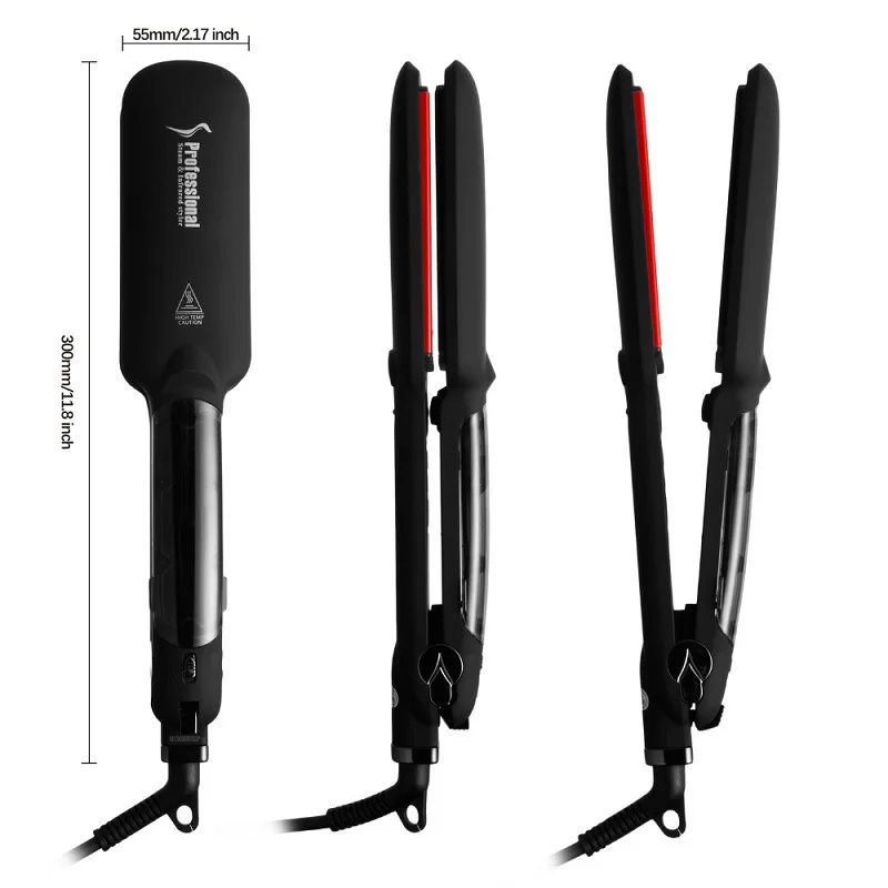 Electric Steam Hair Straightener iron Professional Personalized Steampod Hair Straightener with Comb Fast Hair Styling Tools
Electric Steam Hair Straightener iron Professional Personalized Steampod Hair Straightener with Comb Fast Hair Styling Tools