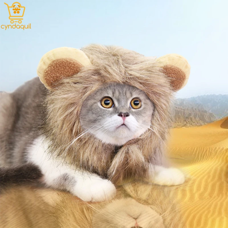 Funny Pet Clothes Cute Cat Wig Lion Mane Costume Cosplay Cat Dog Cap Hat Halloween Costume Small Dog Costumes for Medium Dogs
Funny Pet Clothes Cute Cat Wig Lion Mane Costume Cosplay Cat Dog Cap Hat Halloween Costume Small Dog Costumes for Medium Dogs