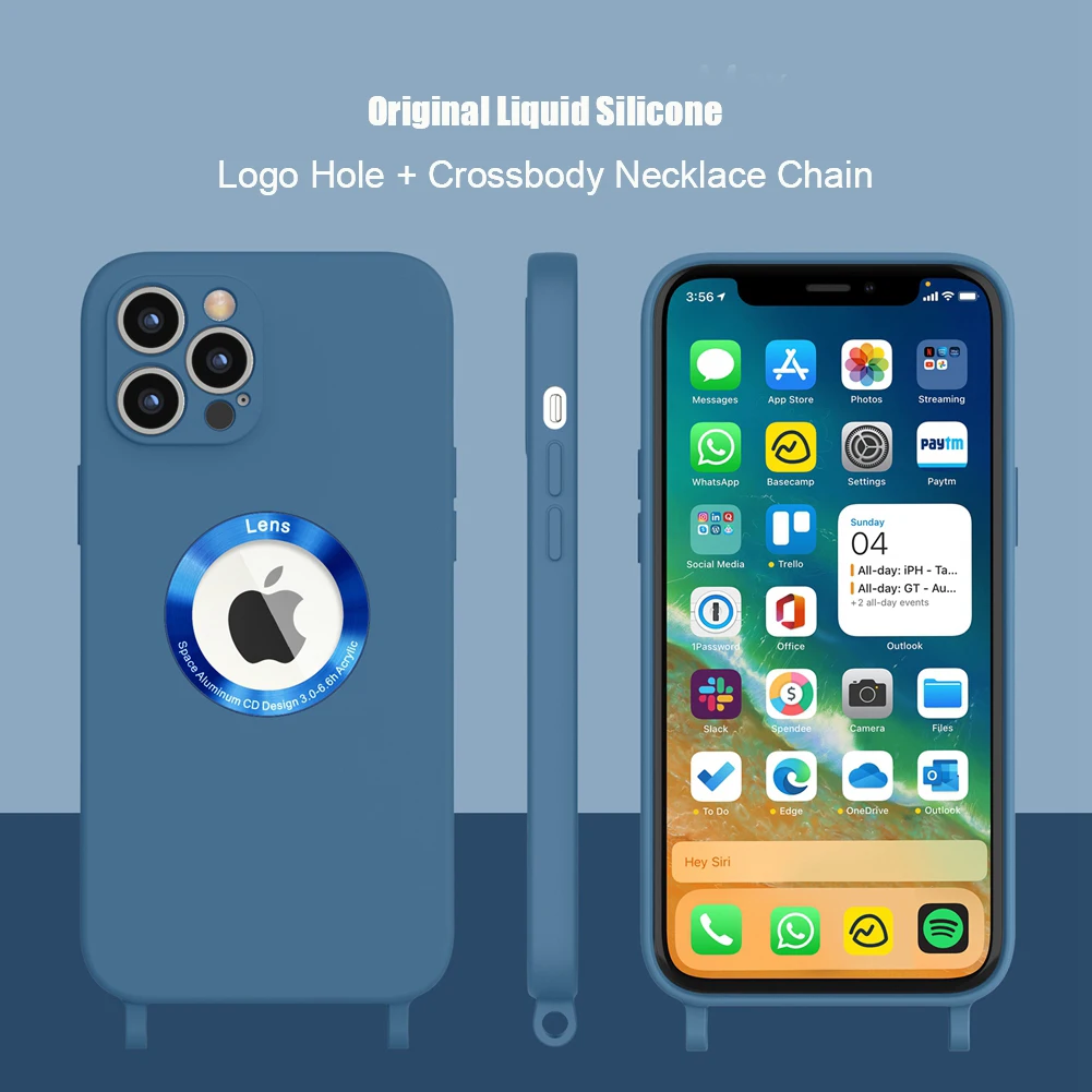 Liquid Silicone Logo Hole Case for iPhone Xr Xs Max X 7 8 Plus Crossbody Necklace Chain Cover for iPhone 11 12 Pro Max Cases
Liquid Silicone Logo Hole Case for iPhone Xr Xs Max X 7 8 Plus Crossbody Necklace Chain Cover for iPhone 11 12 Pro Max Cases