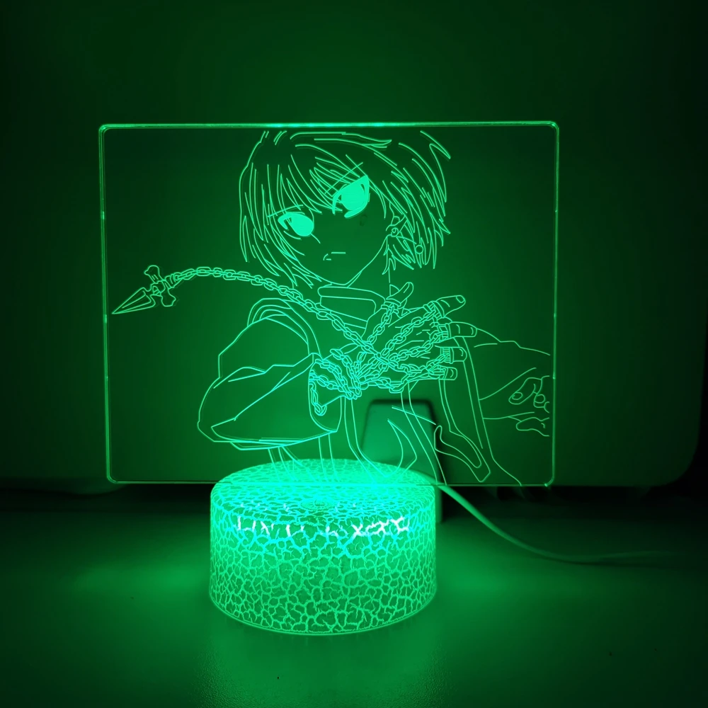 Kurapika Hunter X Hunter светильник с аниме 3D Цвета Изменение 7 цветов Цвета изменить светодиодный ночник Декор для дома подарок
Kurapika Hunter X Hunter светильник с аниме 3D Цвета Изменение 7 цветов Цвета изменить светодиодный ночник Декор для дома подарок