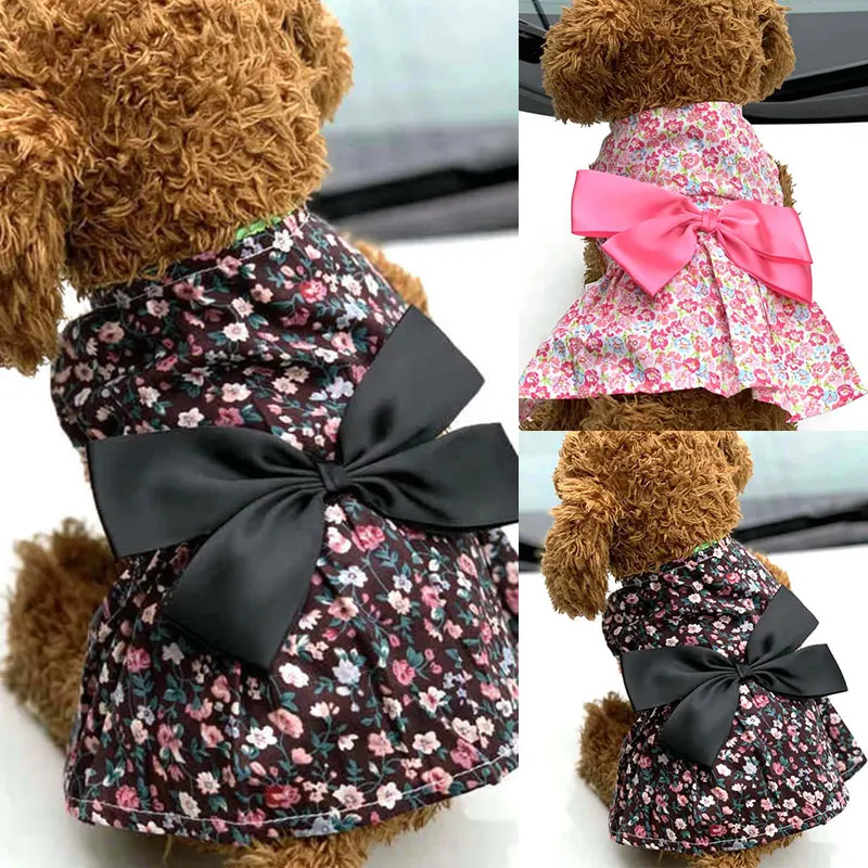 Pet Clothes Big Bow Floral Skirt Summer Dog Dress Princess Dog Leisure Dresses York Clothes For Dogs Skirts Pet Dress Summer
Pet Clothes Big Bow Floral Skirt Summer Dog Dress Princess Dog Leisure Dresses York Clothes For Dogs Skirts Pet Dress Summer