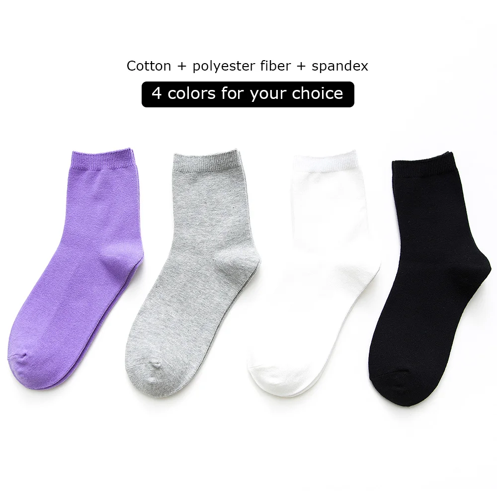 4 Pair / Pack Women's Solid Color Comfortable Breathable Cotton Tube Socks Size 7.5 to 8.5
4 Pair / Pack Women's Solid Color Comfortable Breathable Cotton Tube Socks Size 7.5 to 8.5