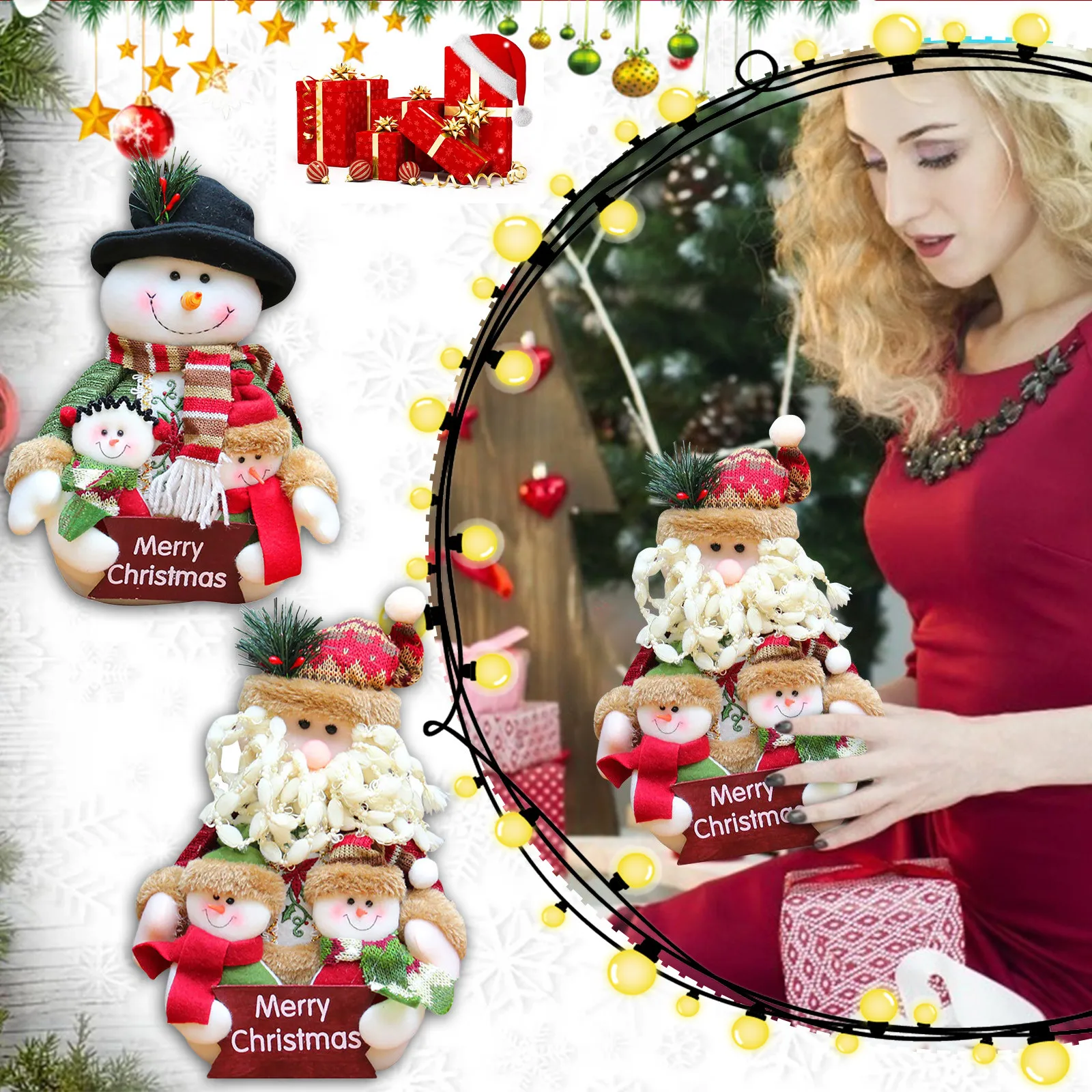 Christmas Plush Toys Xmas Family Plushie Toys Set Elderly Snowman Stuffed Doll Pack Kids Christmas Gift Kawaii Room Decorations
Christmas Plush Toys Xmas Family Plushie Toys Set Elderly Snowman Stuffed Doll Pack Kids Christmas Gift Kawaii Room Decorations
