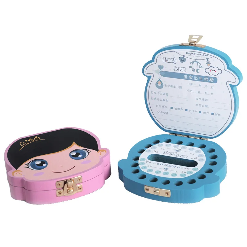 Color Wooden Baby Tooth Box Spanish English Boy Girl Organizer Milk Teeth Storage Collect Teeth Umbilica Save for Newborn Gifts 
Color Wooden Baby Tooth Box Spanish English Boy Girl Organizer Milk Teeth Storage Collect Teeth Umbilica Save for Newborn Gifts