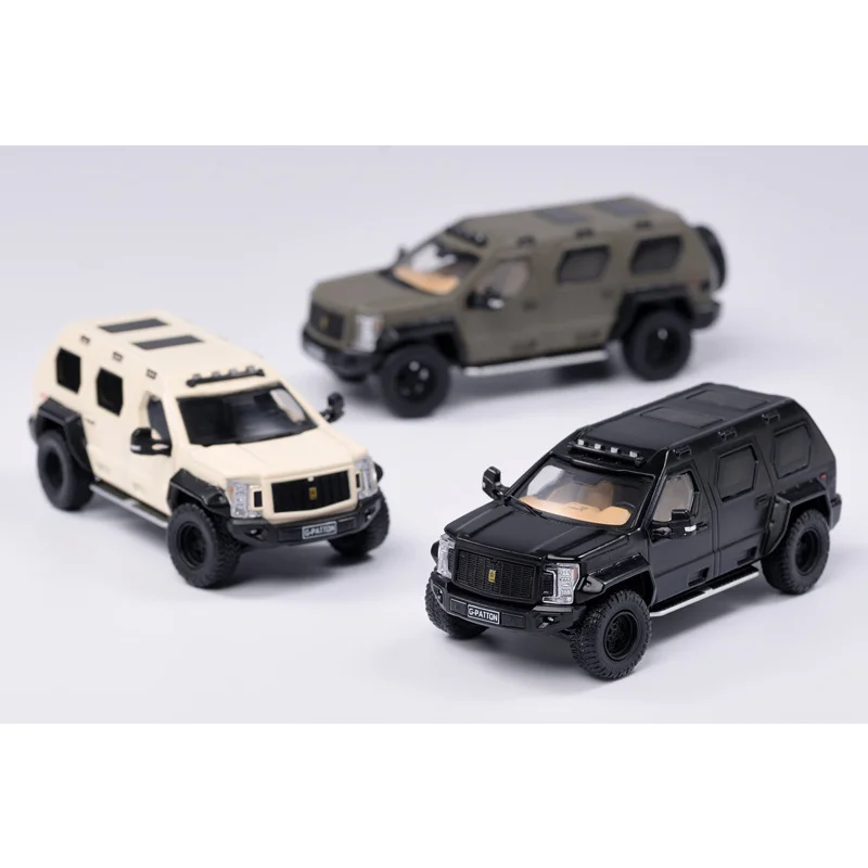 GCD 1:64G Patton гражданский бронированный автомобиль GX SUV Коллекционная модель
