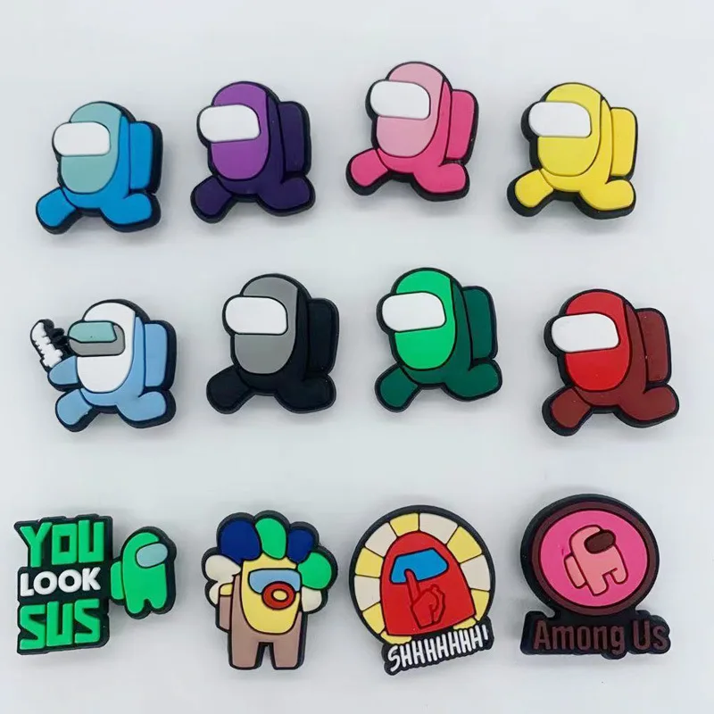 Cartoon Amongs Us Shoes Charms Pvc Shoe Accessories Garden Shoe Decoration Cross Buckle Clip Slippers Sandals Hooks Kid Boy Gift
Cartoon Amongs Us Shoes Charms Pvc Shoe Accessories Garden Shoe Decoration Cross Buckle Clip Slippers Sandals Hooks Kid Boy Gift
