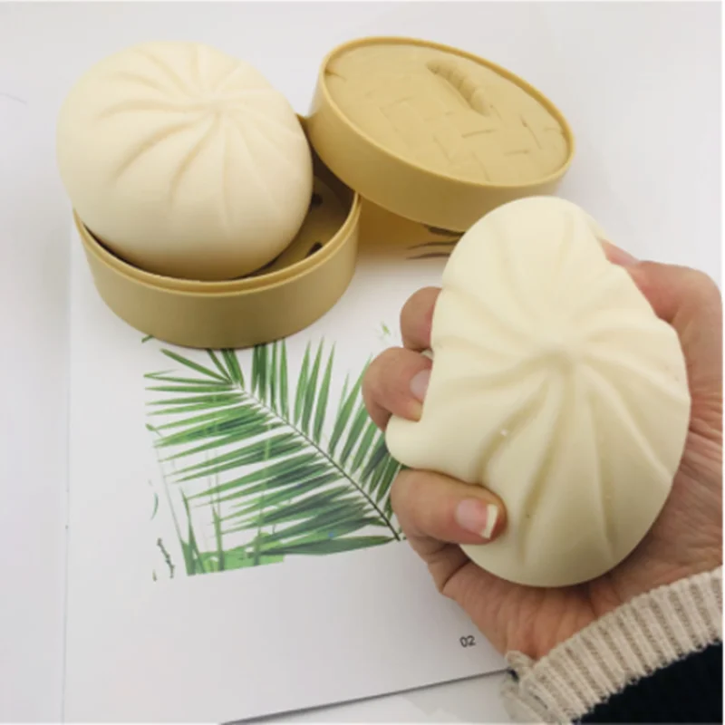 

Kids Toys Fidget Sensory Toy Autism 1PCS Steamer Of Steamed Stuffed Bun Special Needs Stress Reliever Stress Soft Squeeze Toy