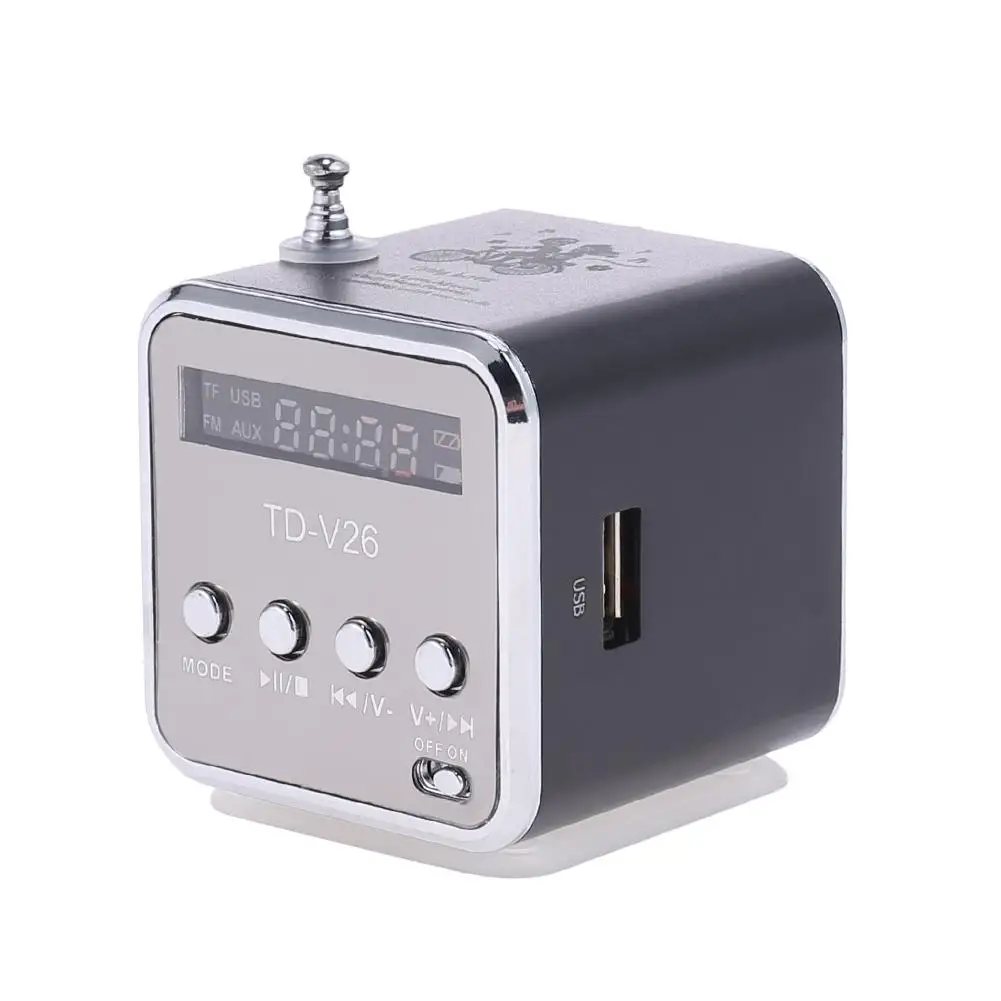Mini Radio FM Digital Portable Speakers w/ FM Radio Receiver Support SD/TF Card for Mp3 Music Player USB Charging 87.5-108 MHz
Mini Radio FM Digital Portable Speakers w/ FM Radio Receiver Support SD/TF Card for Mp3 Music Player USB Charging 87.5-108 MHz