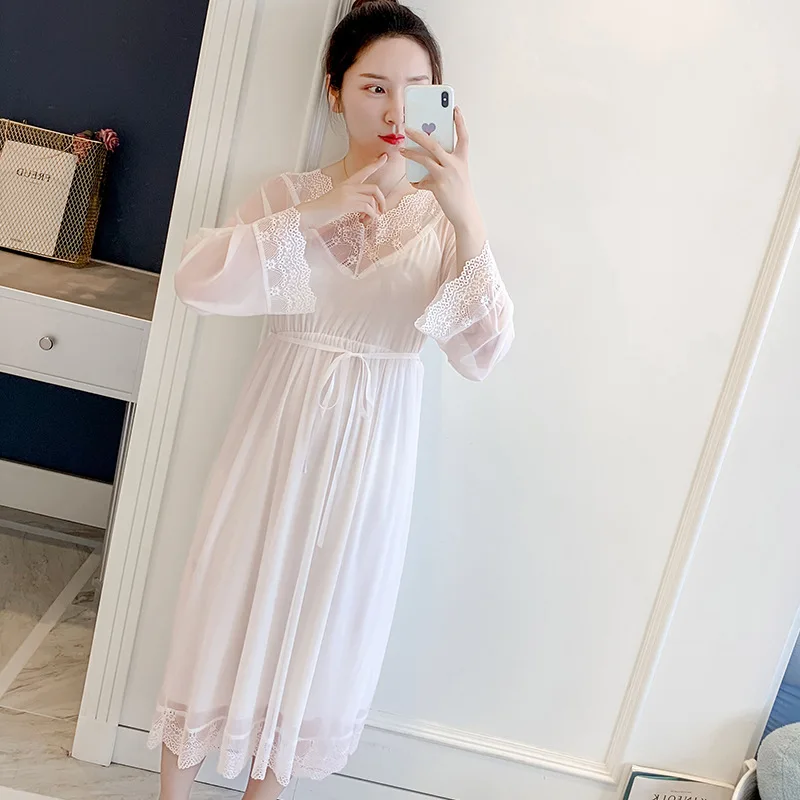 Sexy Women Nighty White Pink Black Womens Long Nightgowns Female Autumn Winter Nightie Full Length Princess Lace Night Dresses
Sexy Women Nighty White Pink Black Womens Long Nightgowns Female Autumn Winter Nightie Full Length Princess Lace Night Dresses