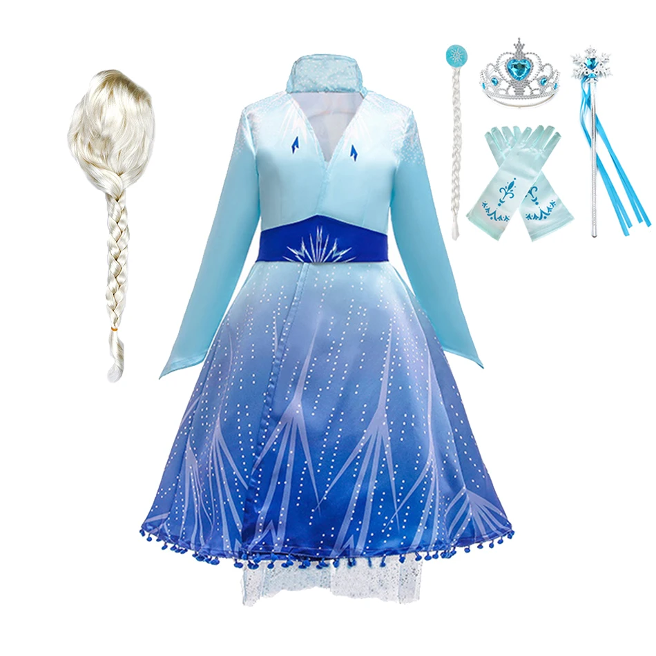 Snow Queen 2 Elsa Costume Girl Snowflake Print Dress Birthday White Princess Disguise Children Christmas Fancy Carnival Vestido 
Snow Queen 2 Elsa Costume Girl Snowflake Print Dress Birthday White Princess Disguise Children Christmas Fancy Carnival Vestido