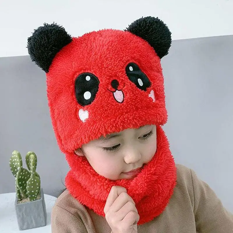 Cute Cartoon Kid's Winter Scarf One-piece Hat Comfortable Skin Friendly Winter Warm Ear Protection Hat Soft Plush Scarf Hats
Cute Cartoon Kid's Winter Scarf One-piece Hat Comfortable Skin Friendly Winter Warm Ear Protection Hat Soft Plush Scarf Hats