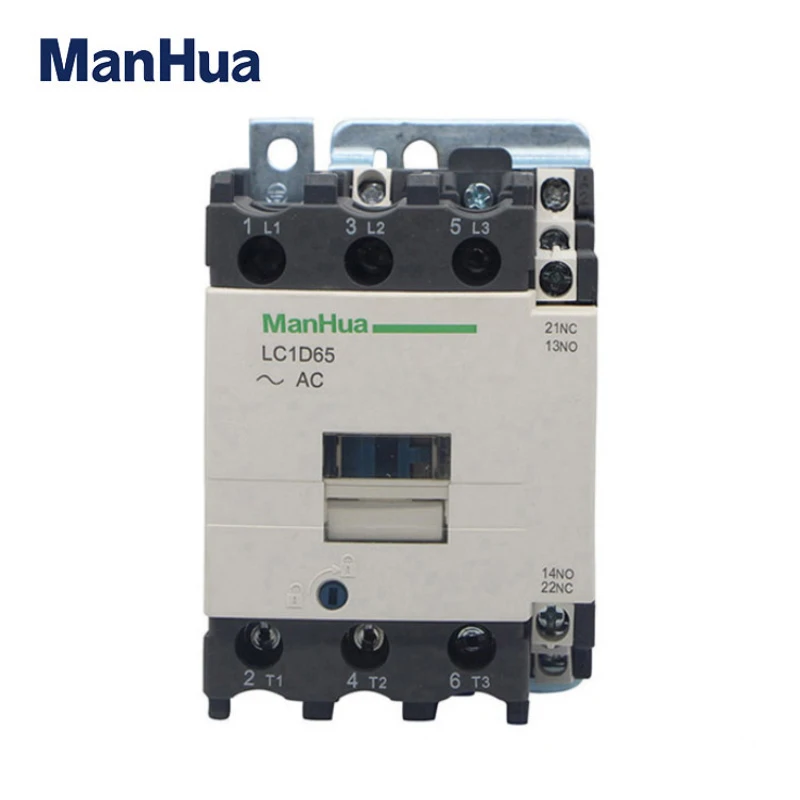 Manhua AC Contactor 220-230V LC1-D65 AC TC Copper Electrical For Motor Control Contactor
Manhua AC Contactor 220-230V LC1-D65 AC TC Copper Electrical For Motor Control Contactor