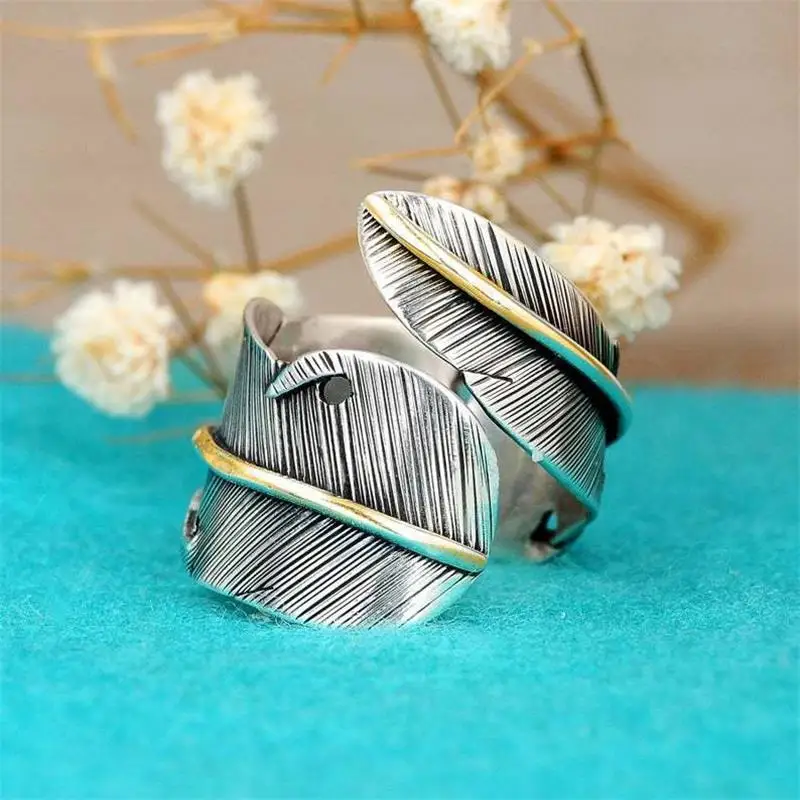 Antique Punk Gold & Silver Color Feather Ring For Women Female Party Fashion Jewelry Finger Rings Girls Gifts Anillos
Antique Punk Gold & Silver Color Feather Ring For Women Female Party Fashion Jewelry Finger Rings Girls Gifts Anillos