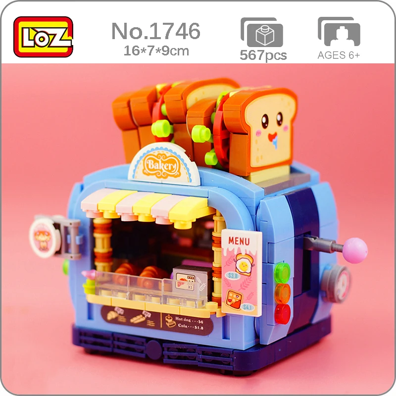 LOZ 1746 Dream Amusement Park Bread Toast Food Store Shop Restaurant 3D DIY Mini Blocks Bricks Building Toy for Children no Box
LOZ 1746 Dream Amusement Park Bread Toast Food Store Shop Restaurant 3D DIY Mini Blocks Bricks Building Toy for Children no Box