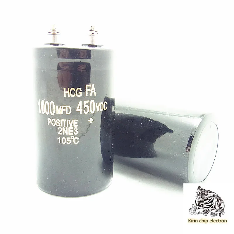 2PCS/LOT 450VDC 1000MFD 450V 1000UF electrolytic capacitor volume 50*80MM screw pin
2PCS/LOT 450VDC 1000MFD 450V 1000UF electrolytic capacitor volume 50*80MM screw pin