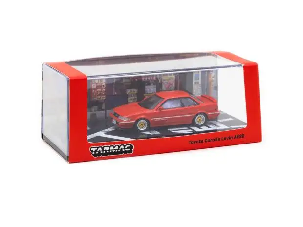 Игрушечные автомобили Toyota Corolla Levin (AE92) модель из красного сплава под давлением