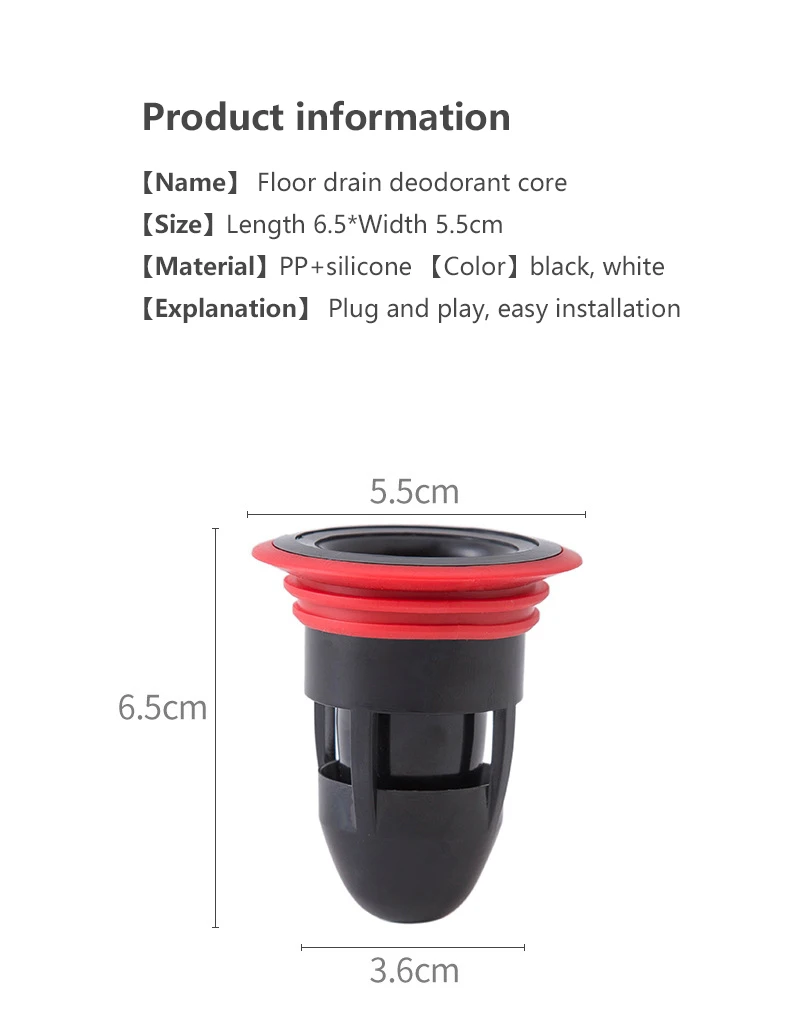 1 PC Toilet Deodorant Floor Drain Core The Water Pipe Draininner Core Kitchen Bathroom Sewer Seal Leak Floor Accessories Tools
1 PC Toilet Deodorant Floor Drain Core The Water Pipe Draininner Core Kitchen Bathroom Sewer Seal Leak Floor Accessories Tools