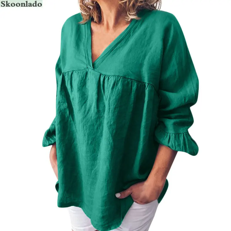 Plus Size Cotton Linen Blouse Women Linen Tops Casual Loose Lady Clothes Original Office Working Linen Blouse Oversize 5XL Good
Plus Size Cotton Linen Blouse Women Linen Tops Casual Loose Lady Clothes Original Office Working Linen Blouse Oversize 5XL Good
