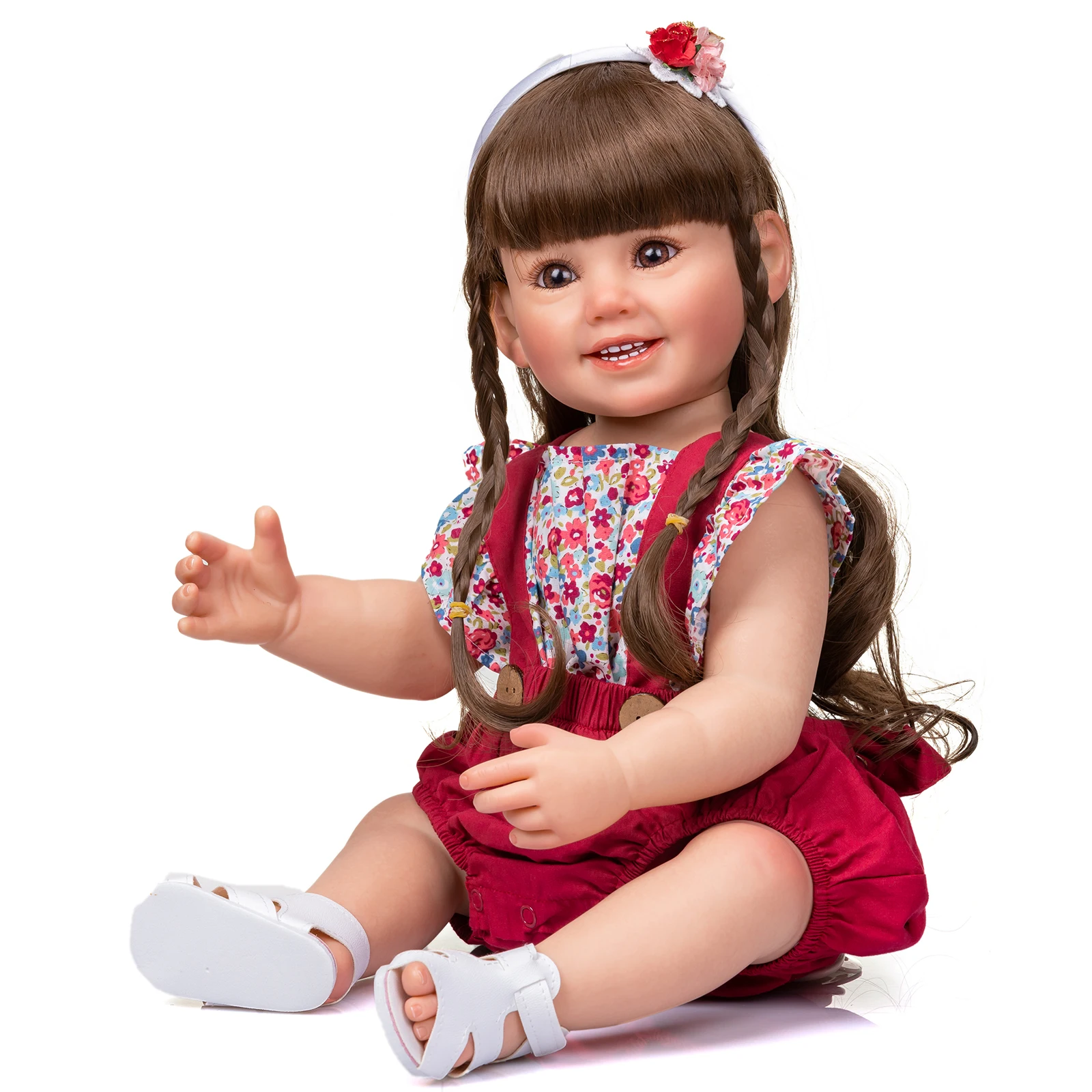 55cm Full Silicone Body Reborn Baby Doll Toy For Girl Vinyl Newborn Princess Bebe reborn Accompanying Toys
55cm Full Silicone Body Reborn Baby Doll Toy For Girl Vinyl Newborn Princess Bebe reborn Accompanying Toys