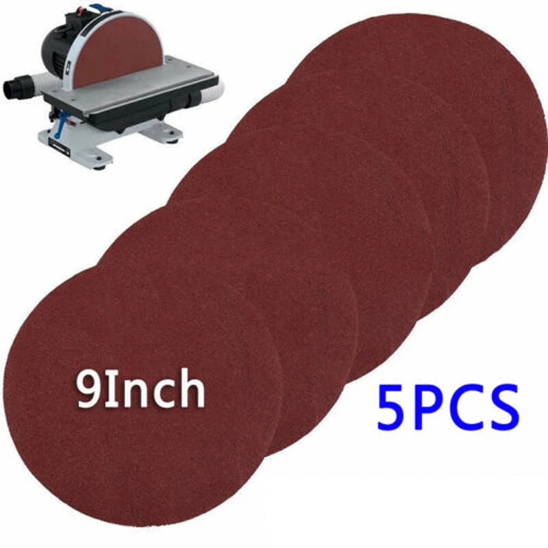230mm Sanding Disc Polishing Sandpaper 60-180Grit Pad Grinding Pack Element 5pcs For Building Materials Textile
230mm Sanding Disc Polishing Sandpaper 60-180Grit Pad Grinding Pack Element 5pcs For Building Materials Textile