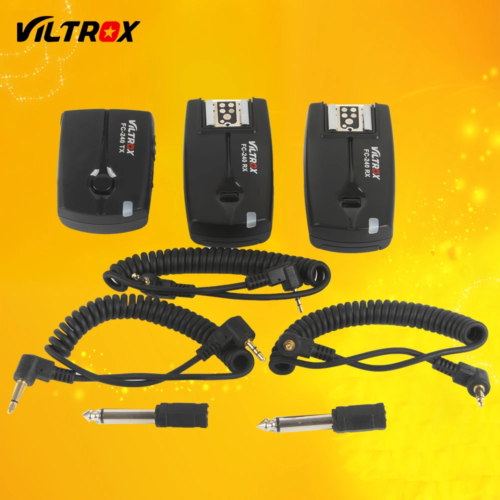 Viltrox FC-240 Wireless Studio Strobe Flash Trigger Camera Remote +2 Receivers for Canon 1300D 760D 750D 800D 100D 77D 60D 80D
Viltrox FC-240 Wireless Studio Strobe Flash Trigger Camera Remote +2 Receivers for Canon 1300D 760D 750D 800D 100D 77D 60D 80D